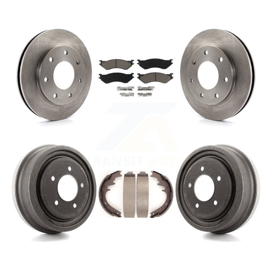 [Avant + Arrière] Kit de Disque et plaquette (céramique) de frein pour 1999 Ford F-150 4WD avec 7 Lug Wheels K8C-102406