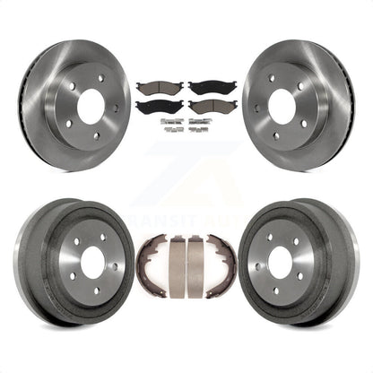 [Avant + Arrière] Kit de Disque et plaquette (céramique) de frein pour 2000-2001 Dodge Ram 1500 RWD K8C-102408 par Transit Auto