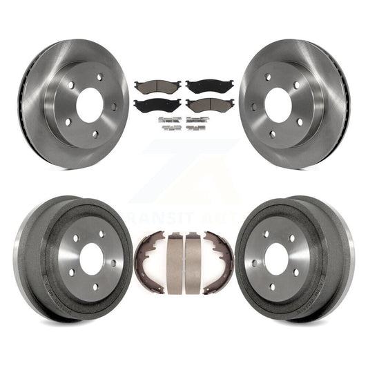 [Avant + Arrière] Kit de Disque et plaquette (céramique) de frein pour 2000-2001 Dodge Ram 1500 RWD K8C-102408