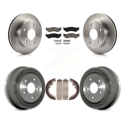 [Avant + Arrière] Kit de Disque et plaquette (céramique) de frein pour 2000-2001 Dodge Ram 1500 4WD K8C-102409 par Transit Auto