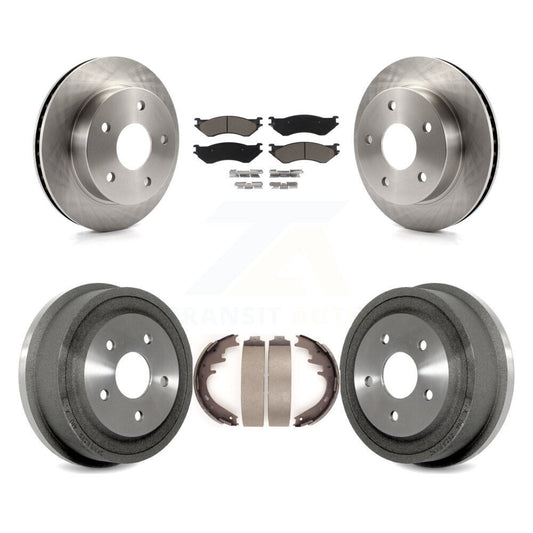 [Avant + Arrière] Kit de Disque et plaquette (céramique) de frein pour 2000-2001 Dodge Ram 1500 4WD K8C-102409