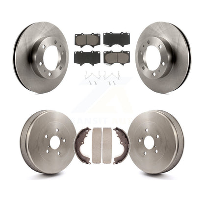 [Avant + Arrière] Kit de Disque et plaquette (céramique) de frein pour 2015 Toyota Tacoma RWD avec 6 Lug Wheels K8C-102414