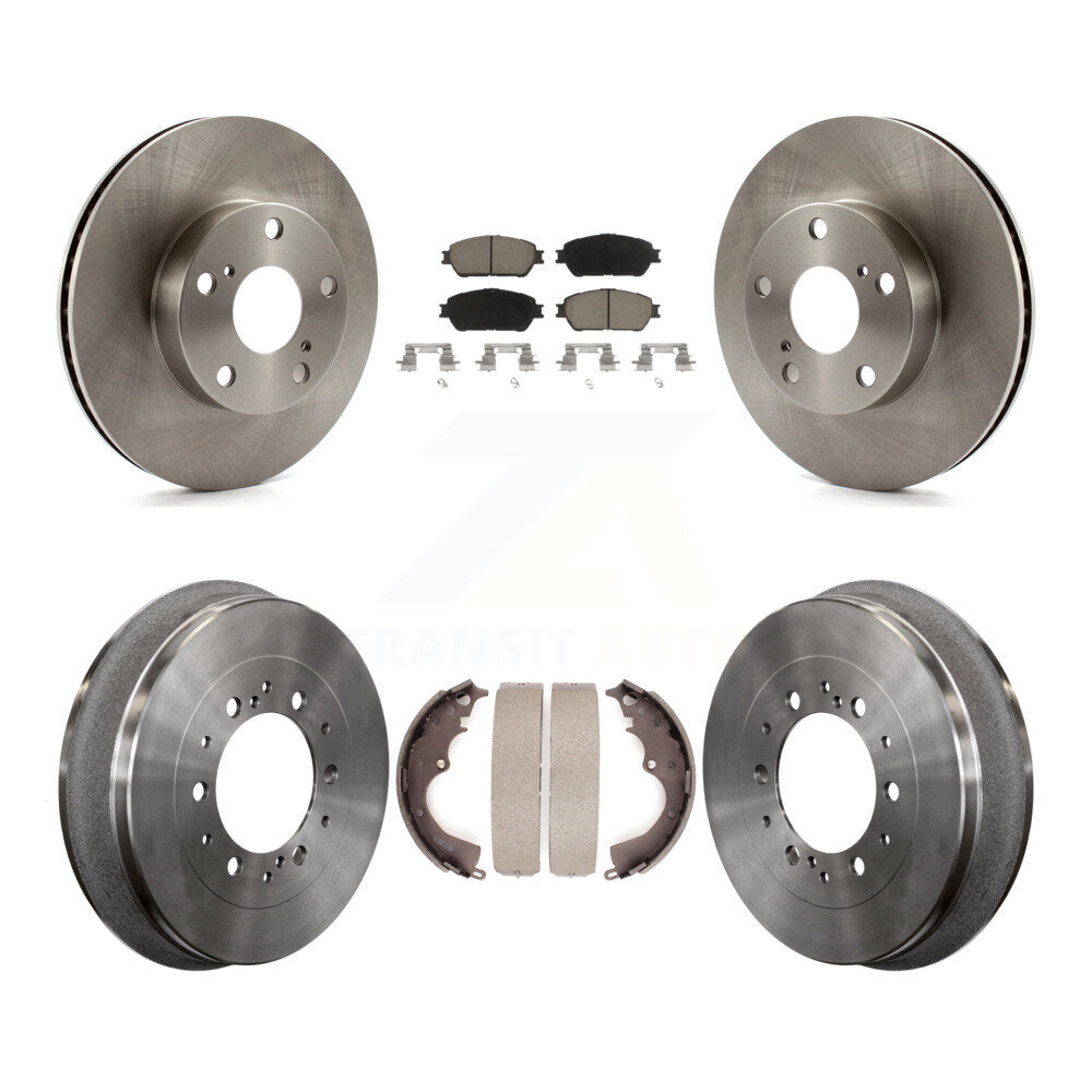 [Avant + Arrière] Kit de Disque et plaquette (céramique) de frein pour 2015 Toyota Tacoma 4WD avec 5 Lug Wheels K8C-102415