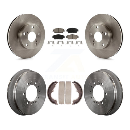[Avant + Arrière] Kit de Disque et plaquette (céramique) de frein pour 2015 Toyota Tacoma 4WD avec 5 Lug Wheels K8C-102415