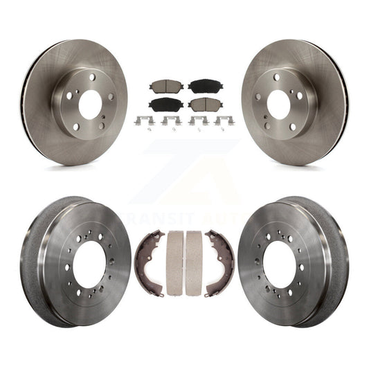 [Avant + Arrière] Kit de Disque et plaquette (céramique) de frein pour 2015 Toyota Tacoma 4WD avec 5 Lug Wheels K8C-102415