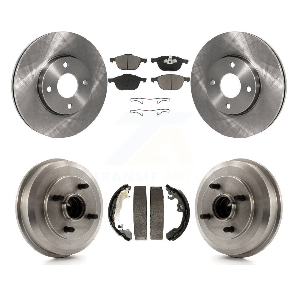 [Avant + Arrière] Kit de Disque et plaquette (céramique) de frein pour 2005-2007 Ford Focus Wheel Bearing Includes K8C-102420