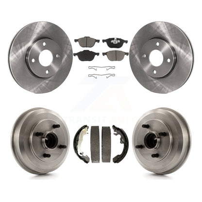 [Avant + Arrière] Kit de Disque et plaquette (céramique) de frein pour 2005-2007 Ford Focus Wheel Bearing Includes K8C-102420