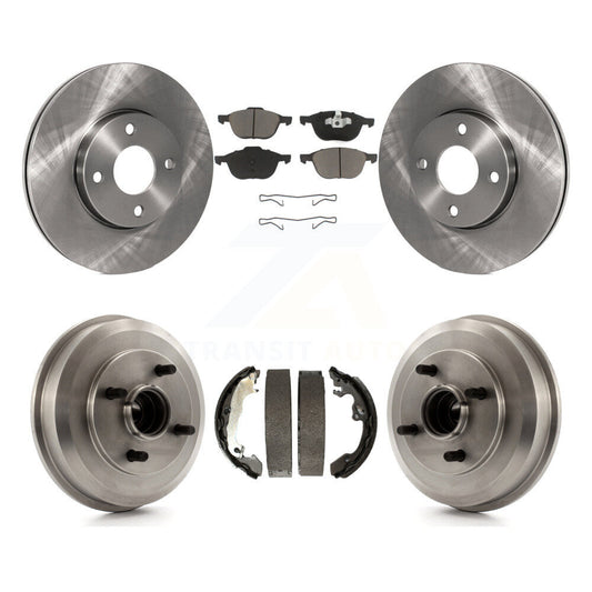 [Avant + Arrière] Kit de Disque et plaquette (céramique) de frein pour 2005-2007 Ford Focus Wheel Bearing Includes K8C-102420