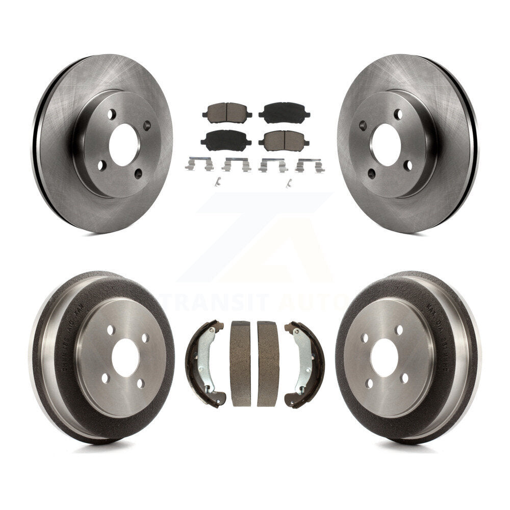 [Avant + Arrière] Kit de Disque et plaquette (céramique) de frein pour Chevrolet Cobalt Saturn Ion Pontiac Pursuit K8C-102432