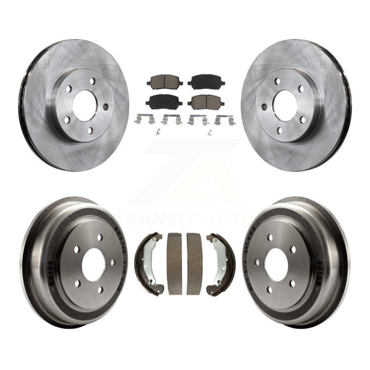 [Avant + Arrière] Kit de Disque et plaquette (céramique) de frein pour 2007 Chevrolet Cobalt LT LTZ LS avec 5 Lug Wheels K8C-102438