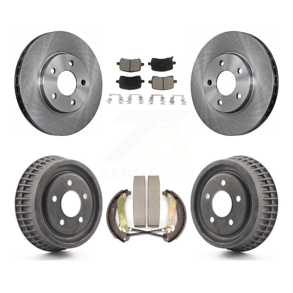 [Avant + Arrière] Kit de Disque et plaquette (céramique) de frein pour 2004 Chevrolet Malibu rear brakes avec 276mm Diameter Rotor K8C-102442