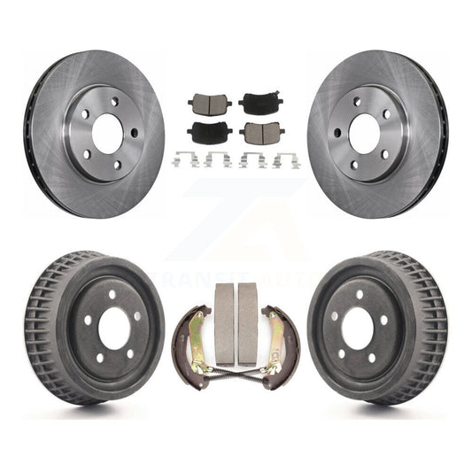 [Avant + Arrière] Kit de Disque et plaquette (céramique) de frein pour 2004 Chevrolet Malibu rear brakes avec 276mm Diameter Rotor K8C-102442