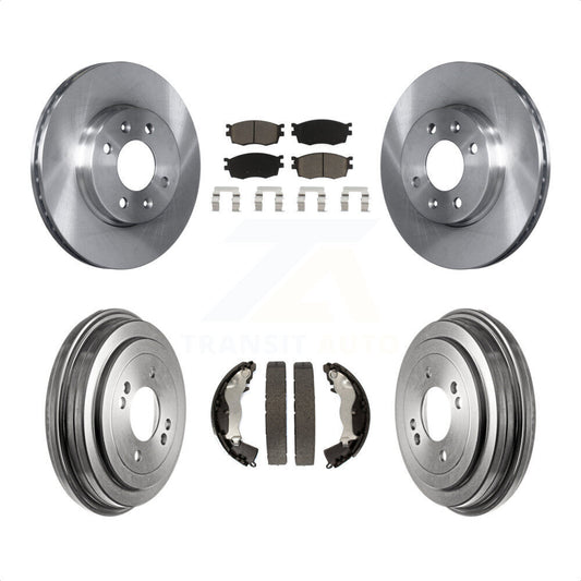 [Avant + Arrière] Kit de Disque et plaquette (céramique) de frein pour Hyundai Accent Kia Rio Rio5 K8C-102443 par Transit Auto