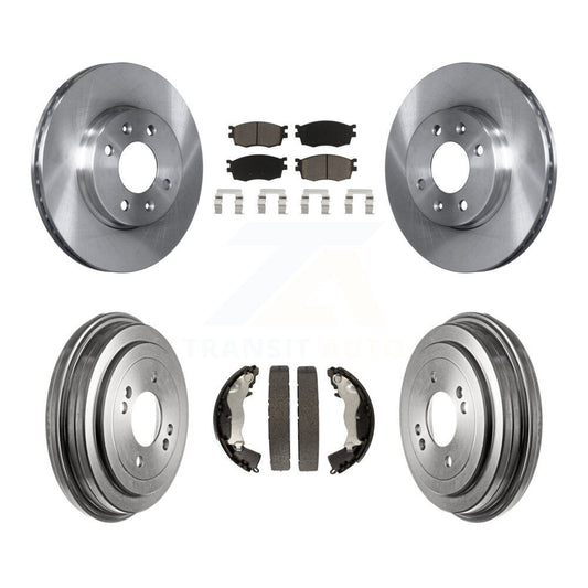 [Avant + Arrière] Kit de Disque et plaquette (céramique) de frein pour Hyundai Accent Kia Rio Rio5 K8C-102443