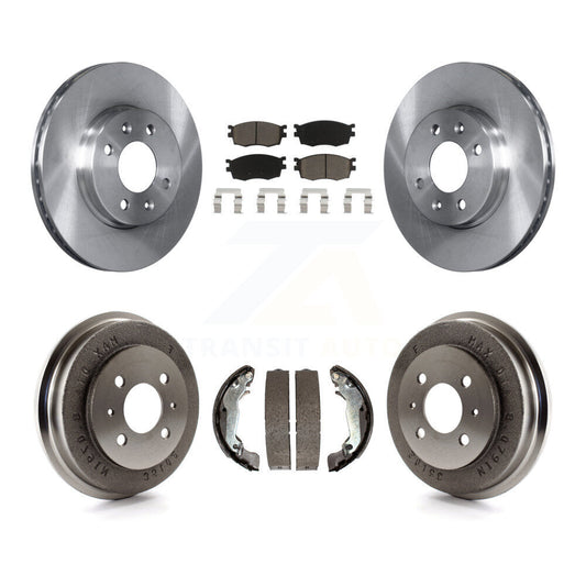 [Avant + Arrière] Kit de Disque et plaquette (céramique) de frein pour 2006 Hyundai Accent Sedan To 09 30 05 K8C-102444