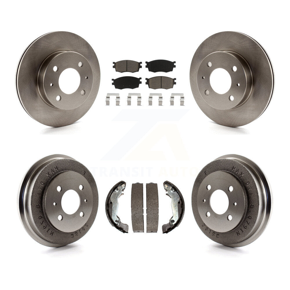[Avant + Arrière] Kit de Disque et plaquette (céramique) de frein pour 2006 Hyundai Accent Hatchback To 09 30 05 K8C-102445