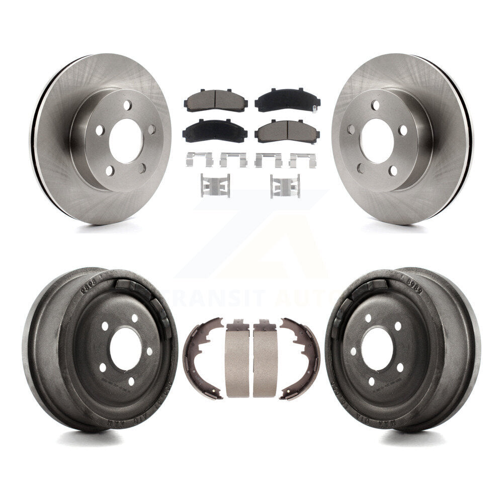 [Avant + Arrière] Kit de Disque et plaquette (céramique) de frein pour Ford Ranger Mazda B3000 B4000 avec 10" Diameter 4WD K8C-102446