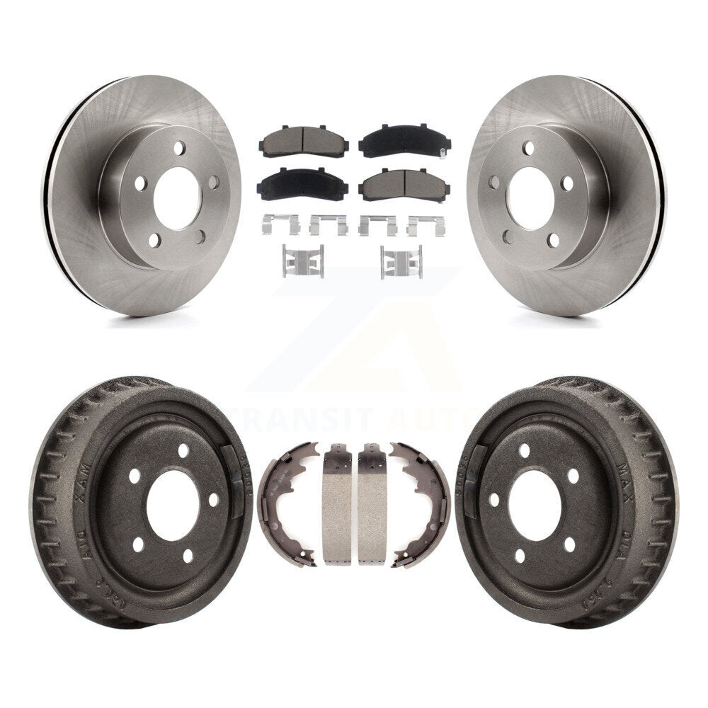 [Avant + Arrière] Kit de Disque et plaquette (céramique) de frein pour Ford Ranger Mazda B3000 B4000 avec 9" Diameter 4WD K8C-102447