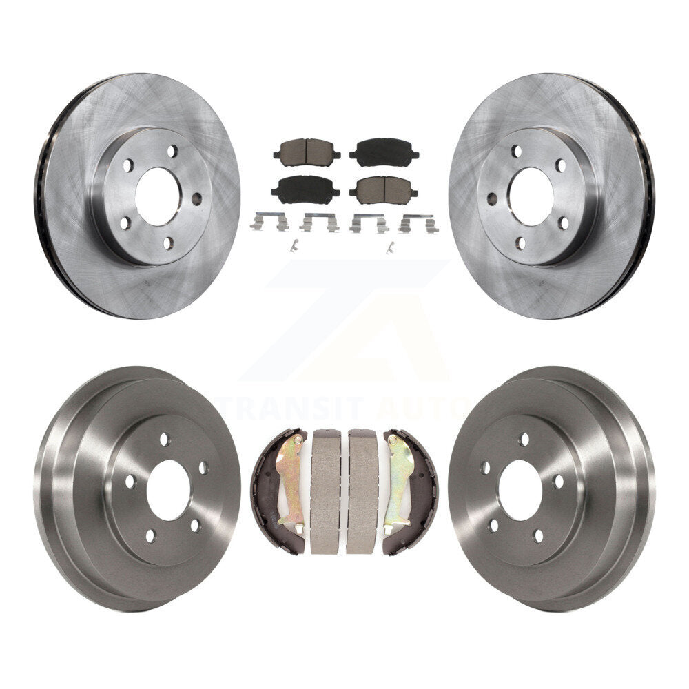 [Avant + Arrière] Kit de Disque et plaquette (céramique) de frein pour Chevrolet Cobalt Pontiac G5 avec 5 Lug Wheels K8C-102474