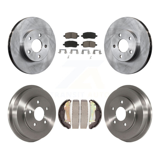[Avant + Arrière] Kit de Disque et plaquette (céramique) de frein pour Chevrolet Cobalt Pontiac G5 avec 5 Lug Wheels K8C-102474