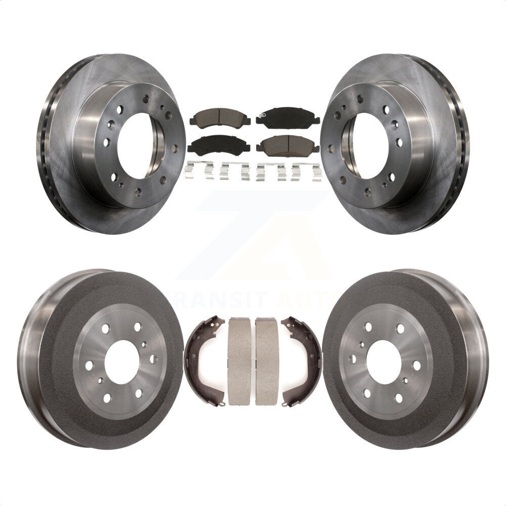 [Avant + Arrière] Kit de Disque et plaquette (céramique) de frein pour 2011 Chevrolet Silverado 1500 Hybrid K8C-102476 par Transit Auto