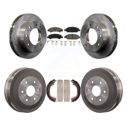 [Avant + Arrière] Kit de Disque et plaquette (céramique) de frein pour 2011 Chevrolet Silverado 1500 Hybrid K8C-102476 par Transit Auto
