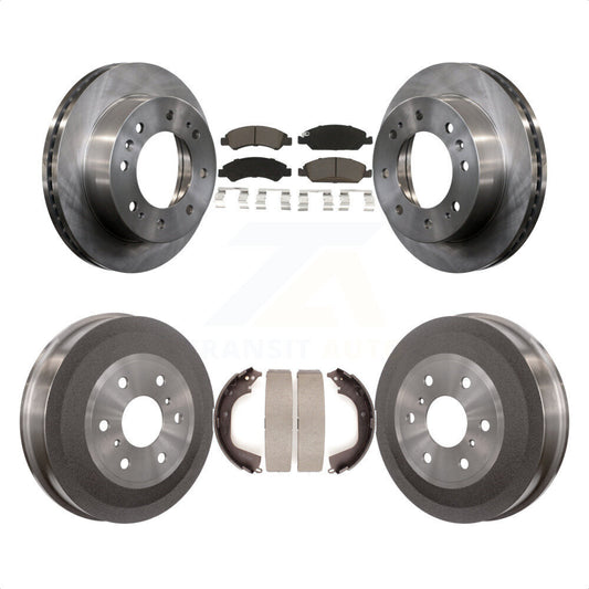 [Avant + Arrière] Kit de Disque et plaquette (céramique) de frein pour 2011 Chevrolet Silverado 1500 Hybrid K8C-102476 par Transit Auto