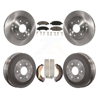 [Avant + Arrière] Kit de Disque et plaquette (céramique) de frein pour 2009 Chevrolet Silverado 1500 GMC Sierra Except Vehicles Using Hold Down Pins K8C-102479