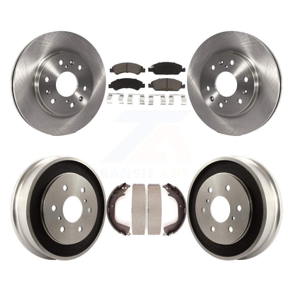 [Avant + Arrière] Kit de Disque et plaquette (céramique) de frein pour 2008 Chevrolet Silverado 1500 GMC Sierra avec Vehicles Using Hold Down Pins K8C-102480