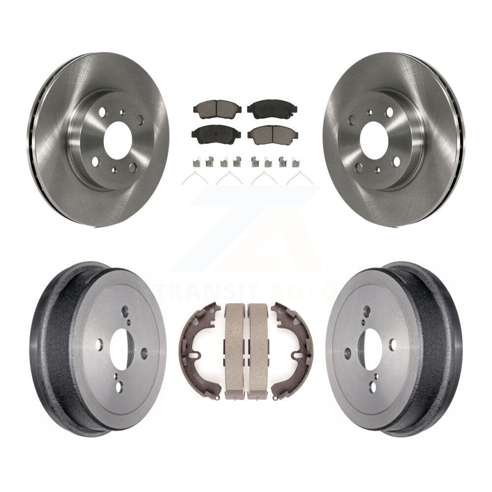[Avant + Arrière] Kit de Disque et plaquette (céramique) de frein pour 1993-1997 Toyota Corolla Geo Prizm K8C-102484