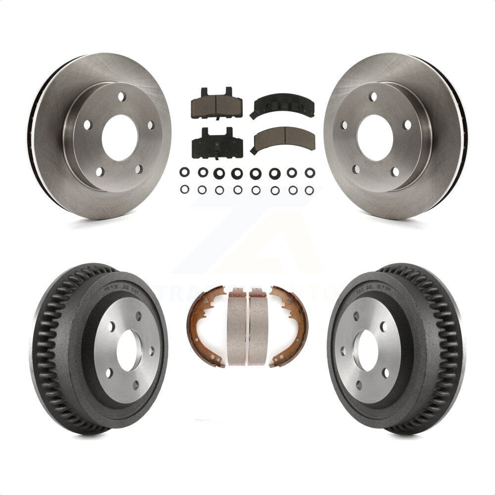 [Avant + Arrière] Kit de Disque et plaquette (céramique) de frein pour 1994-1999 Dodge Ram 1500 4WD K8C-102488 par Transit Auto
