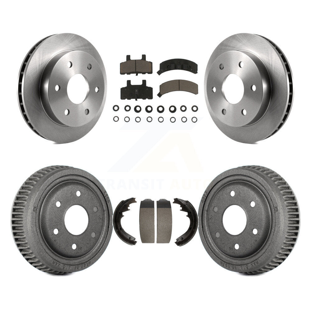 [Avant + Arrière] Kit de Disque et plaquette (céramique) de frein pour 1995-1997 GMC Yukon 2 doors avec 4WD GAS engine avec 11" Diameter K8C-102490