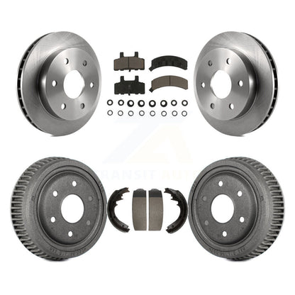 [Avant + Arrière] Kit de Disque et plaquette (céramique) de frein pour 1995-1997 GMC Yukon 2 doors avec 4WD GAS engine avec 11" Diameter K8C-102490
