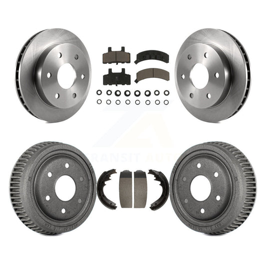 [Avant + Arrière] Kit de Disque et plaquette (céramique) de frein pour 1995-1997 GMC Yukon 2 doors avec 4WD GAS engine avec 11" Diameter K8C-102490