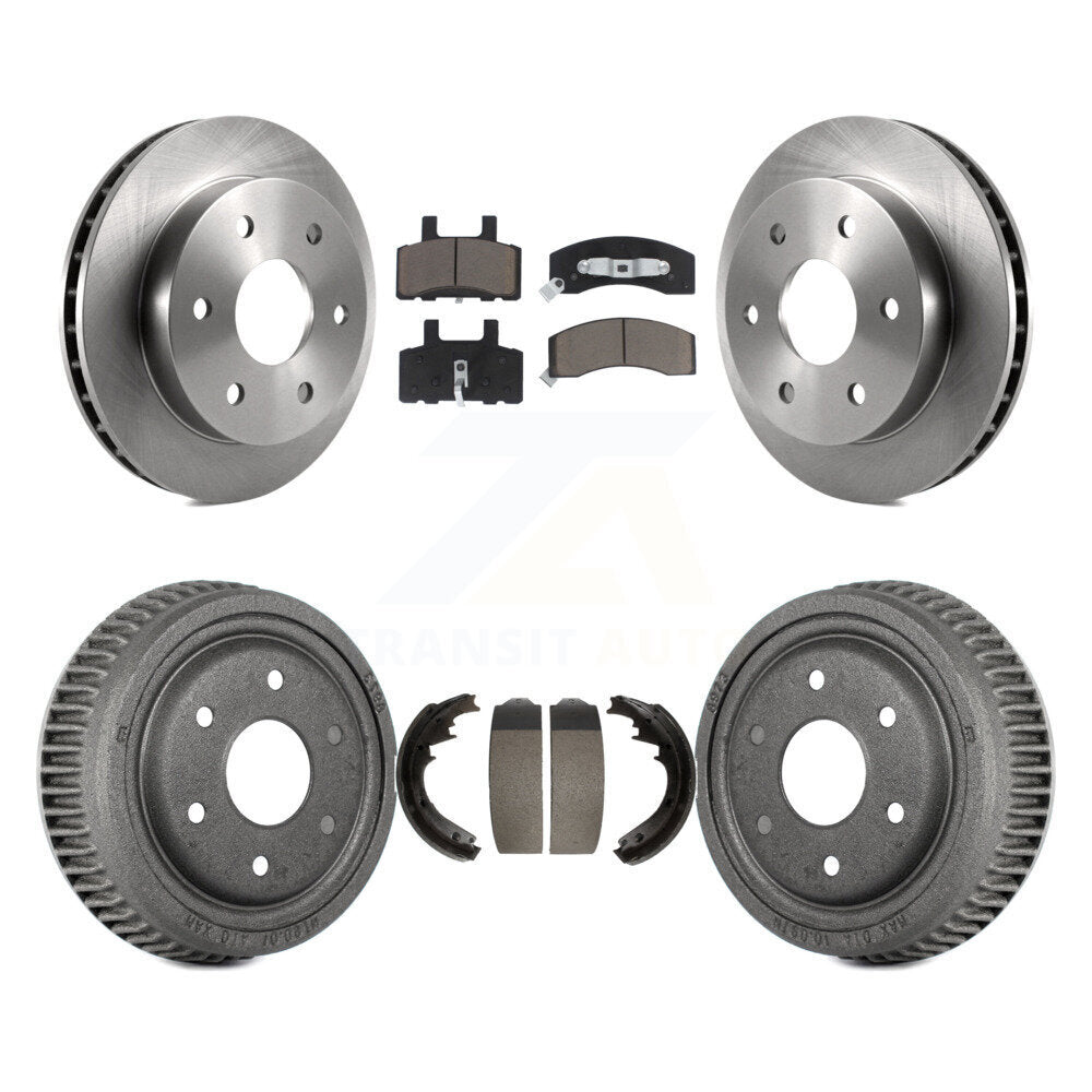 [Avant + Arrière] Kit de Disque et plaquette (céramique) de frein pour 1995-1997 GMC Yukon 2 doors avec 4WD DIESEL engine avec 11" Diameter K8C-102492