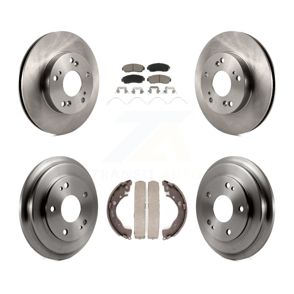 [Avant + Arrière] Kit de Disque et plaquette (céramique) de frein pour 2015 Honda Civic LX avec Manual transmission K8C-102497