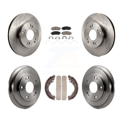 [Avant + Arrière] Kit de Disque et plaquette (céramique) de frein pour 2015 Honda Civic LX avec Manual transmission K8C-102497