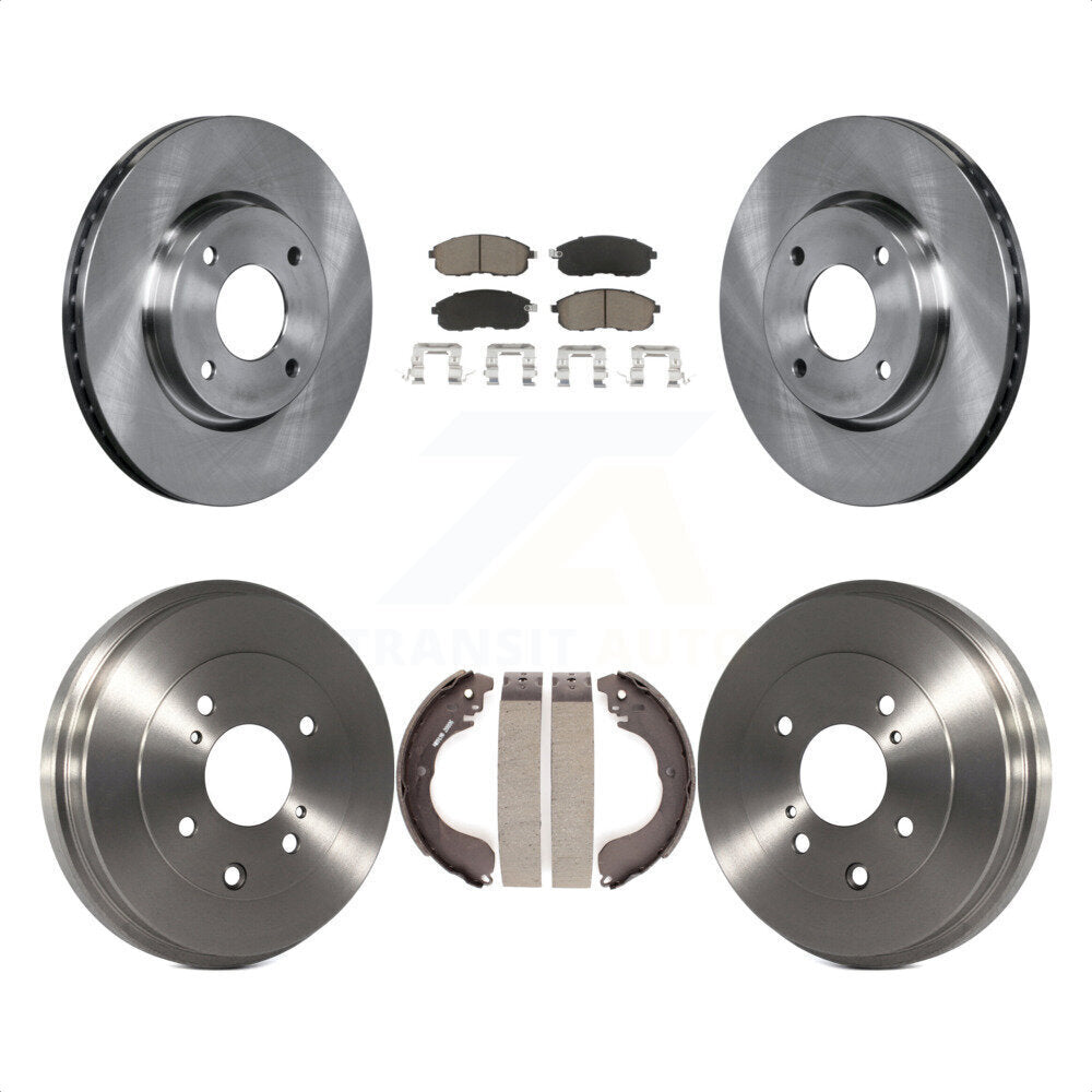 [Avant + Arrière] Kit de Disque et plaquette (céramique) de frein pour Nissan Sentra Versa Cube K8C-102499 par Transit Auto
