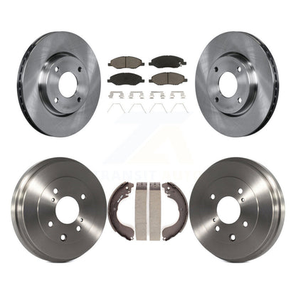 [Avant + Arrière] Kit de Disque et plaquette (céramique) de frein pour 2008 Nissan Versa 4-Wheel ABS K8C-102500