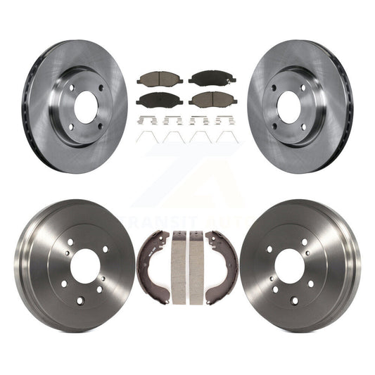 [Avant + Arrière] Kit de Disque et plaquette (céramique) de frein pour 2008 Nissan Versa 4-Wheel ABS K8C-102500