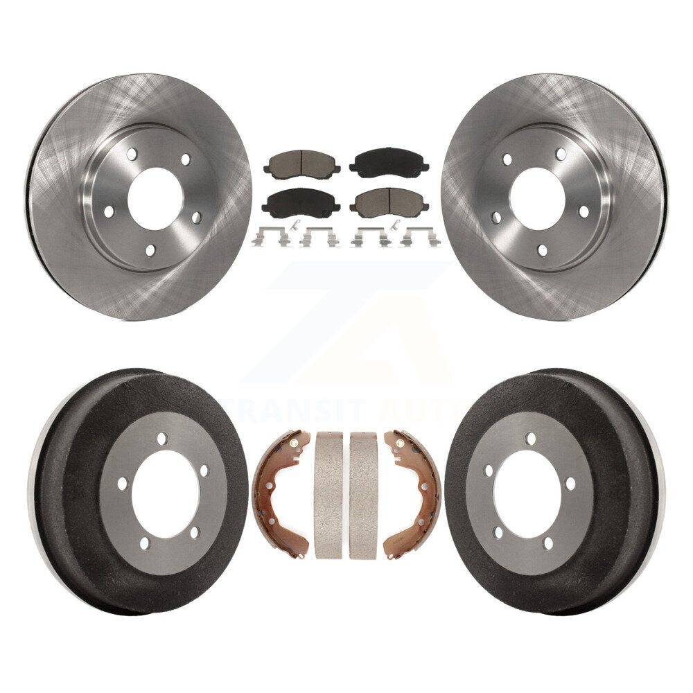 [Avant + Arrière] Kit de Disque et plaquette (céramique) de frein pour Chrysler Sebring Mitsubishi Dodge Stratus Eclipse Galant K8C-102504