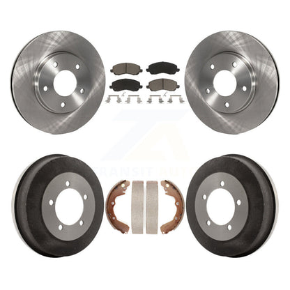 [Avant + Arrière] Kit de Disque et plaquette (céramique) de frein pour Chrysler Sebring Mitsubishi Dodge Stratus Eclipse Galant K8C-102504