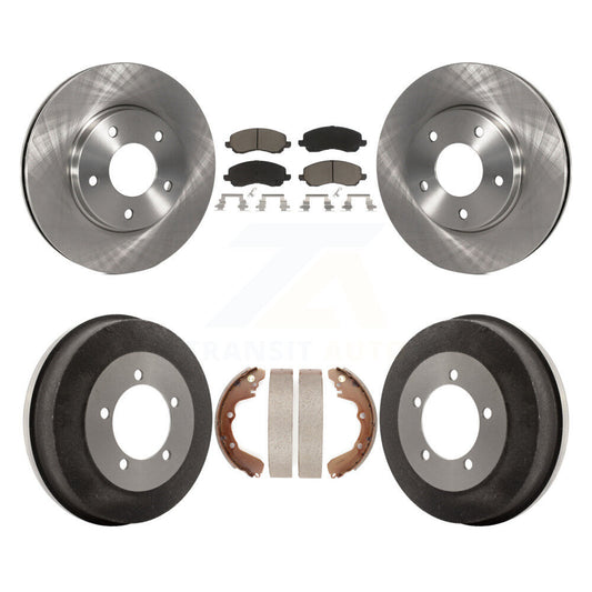 [Avant + Arrière] Kit de Disque et plaquette (céramique) de frein pour Chrysler Sebring Mitsubishi Dodge Stratus Eclipse Galant K8C-102504