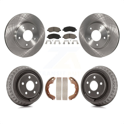 [Avant + Arrière] Kit de Disque et plaquette (céramique) de frein pour 2001 Dodge Stratus Coupe avec rear brakes K8C-102505 par Transit Auto