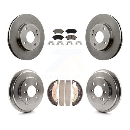 [Avant + Arrière] Kit de Disque et plaquette (céramique) de frein pour Ford Fiesta K8C-102507