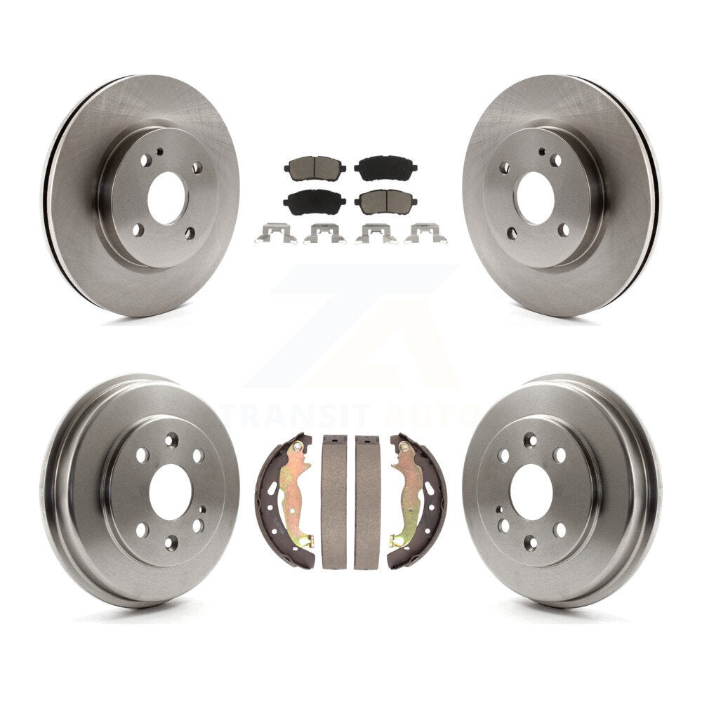 [Avant + Arrière] Kit de Disque et plaquette (céramique) de frein pour 2011-2014 Mazda 2 K8C-102514