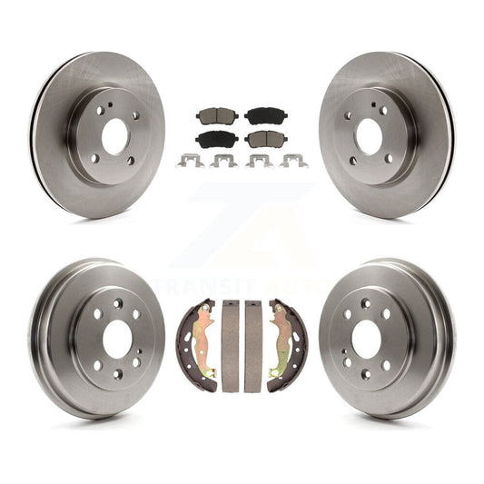 [Avant + Arrière] Kit de Disque et plaquette (céramique) de frein pour 2011-2014 Mazda 2 K8C-102514