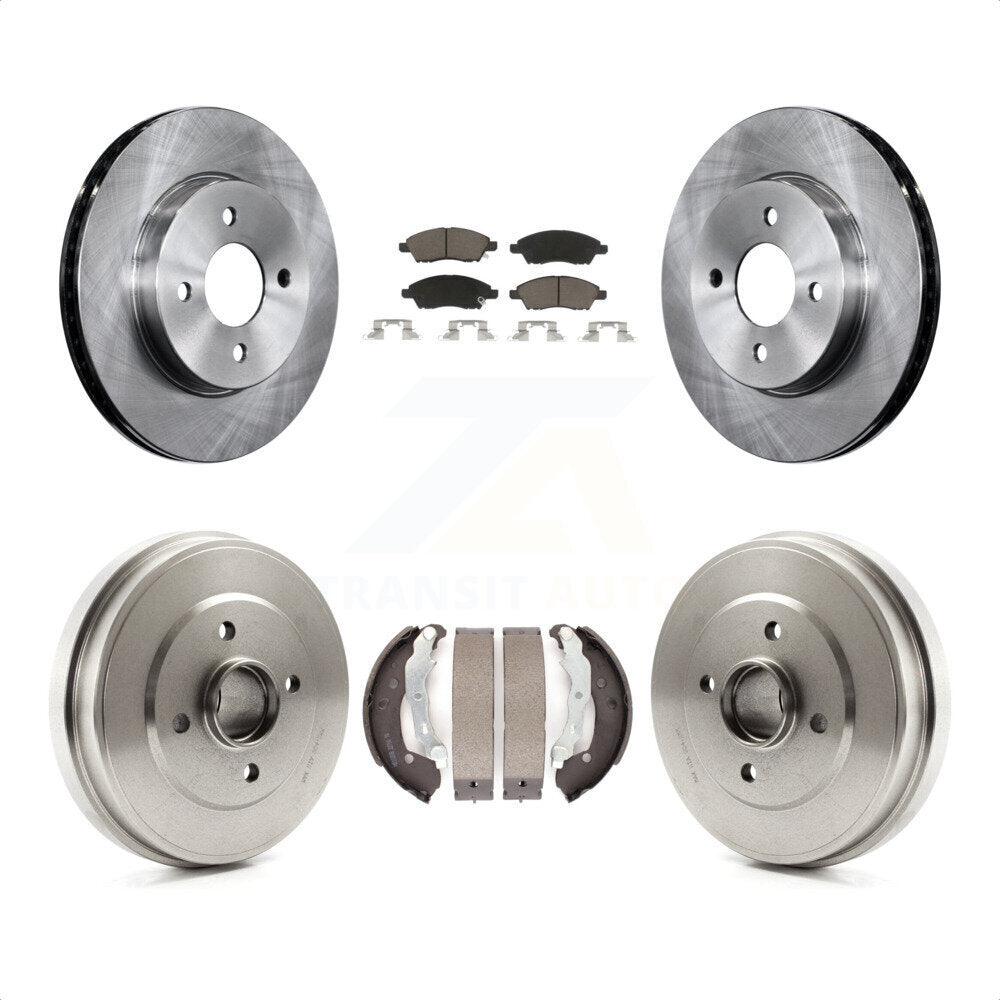 [Avant + Arrière] Kit de Disque et plaquette (céramique) de frein pour Nissan Versa Note Micra K8C-102518 par Transit Auto