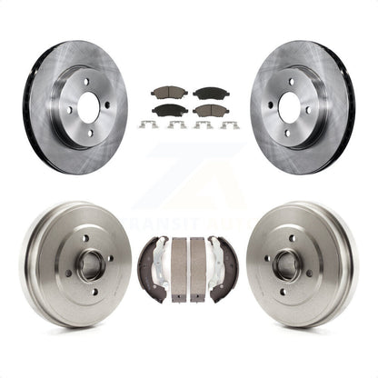 [Avant + Arrière] Kit de Disque et plaquette (céramique) de frein pour Nissan Versa Note Micra K8C-102518 par Transit Auto