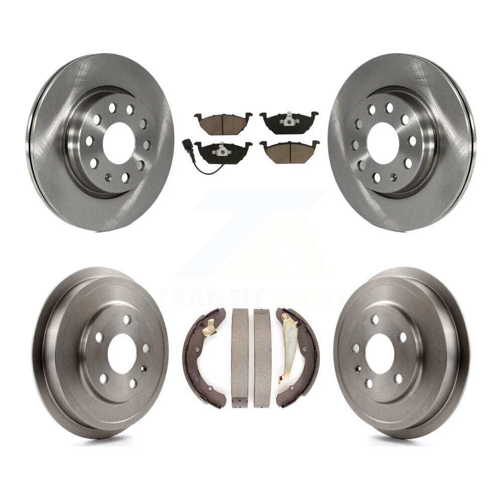 [Avant + Arrière] Kit de Disque et plaquette (céramique) de frein pour 2011-2012 Volkswagen Jetta avec 280mm Diameter Rotor K8C-102520